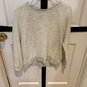 Forever 21 White/Grayish Sweatshirt top! Small!